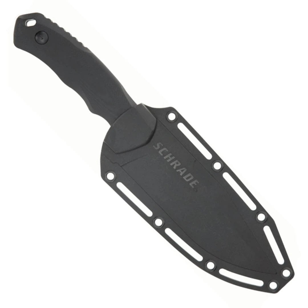 Schrade Black G10 Steel Driver Clip Point Fixed Blade Knife 2 Schrade Black G10 Steel Driver Clip Point Fixed Blade Knife - Image 2