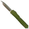 Microtech Signature Series OD Green Ultratech II OTF Knife, Apocalypse Bronze Blade