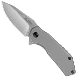Kershaw Valve Steel Spring Assist Knife, Stonewash Blade
