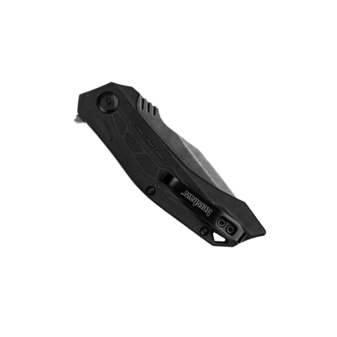 Kershaw Flatbed Black GFN Spring Assisted Knife, BlackWash Tanto Blade 2 Kershaw Flatbed Black GFN Spring Assisted Knife, BlackWash Tanto Blade - Image 2