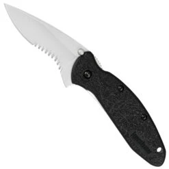 Kershaw Scallion Assist Open Knife, Part Serrated, 1620ST