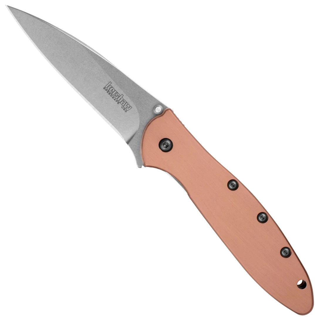 Kershaw Leek Copper Spring Assist Knife, CPM-154 Blade 1 Kershaw Leek Copper Spring Assist Knife, CPM-154 Blade