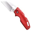 Cold Steel Red Tuff Lite Folder Knife, Satin Blade