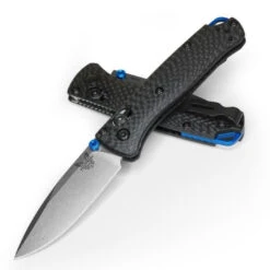 Benchmade Carbon Fiber Mini Bugout AXIS Folder Knife, CPM-S90V Satin Blade