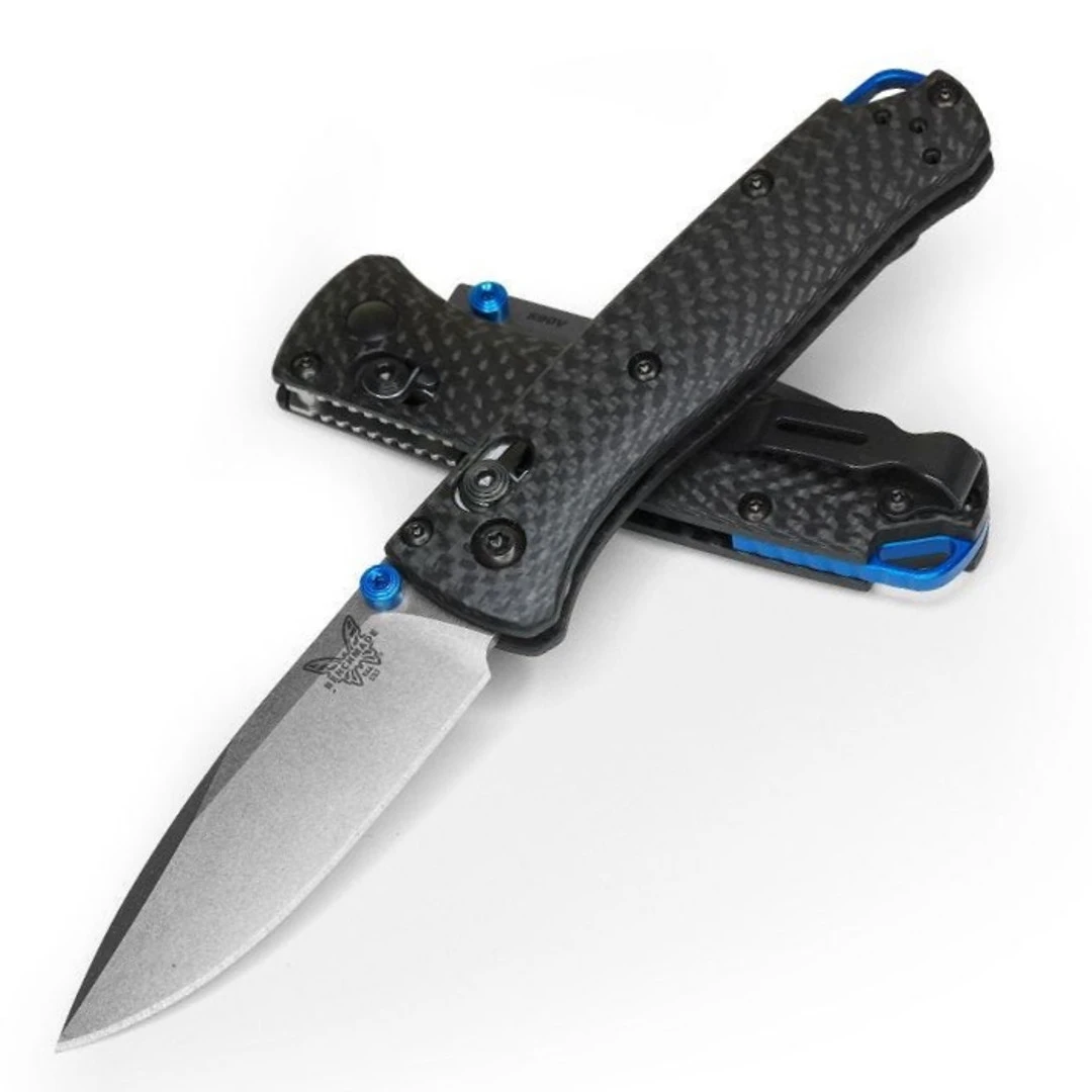 Benchmade Carbon Fiber Mini Bugout AXIS Folder Knife, CPM-S90V Satin Blade 1 Benchmade Carbon Fiber Mini Bugout AXIS Folder Knife, CPM-S90V Satin Blade