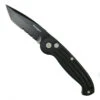 Boker Magnum Black SpeedMaster Auto Knife, Black Tanto Combo Blade