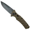 Boker Plus Coyote Brown Strike Auto, D2 Black Stonewash Blade