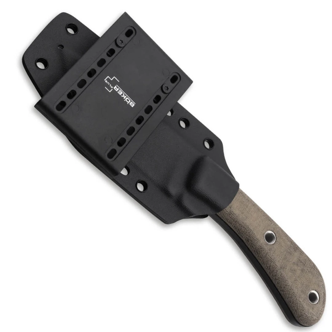 Boker Plus Little Rok Fixed Blade Knife, Black Blade 2 Boker Plus Little Rok Fixed Blade Knife, Black Blade - Image 2