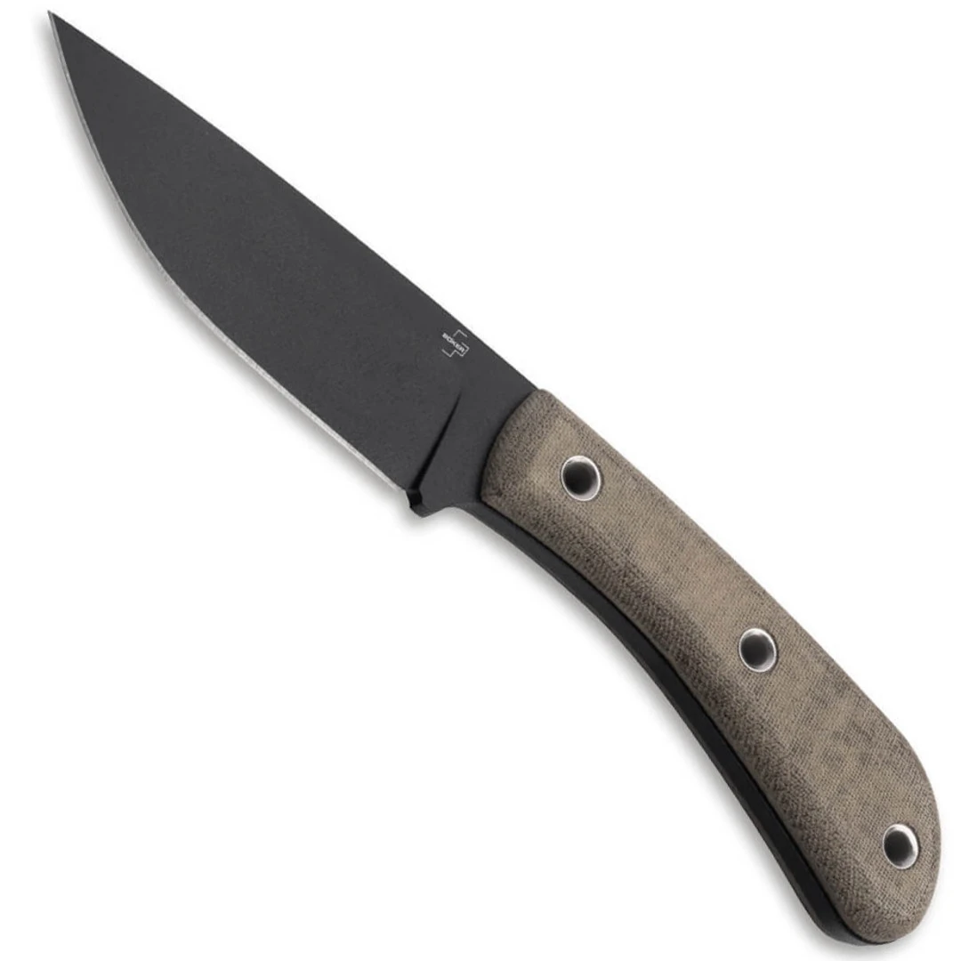 Boker Plus Little Rok Fixed Blade Knife, Black Blade 1 Boker Plus Little Rok Fixed Blade Knife, Black Blade