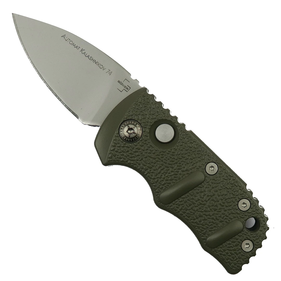 Boker OD Green Sub Kalashnikov Auto Knife, 1.95" Bead Blast Blade 1 Boker OD Green Sub Kalashnikov Auto Knife, 1.95" Bead Blast Blade