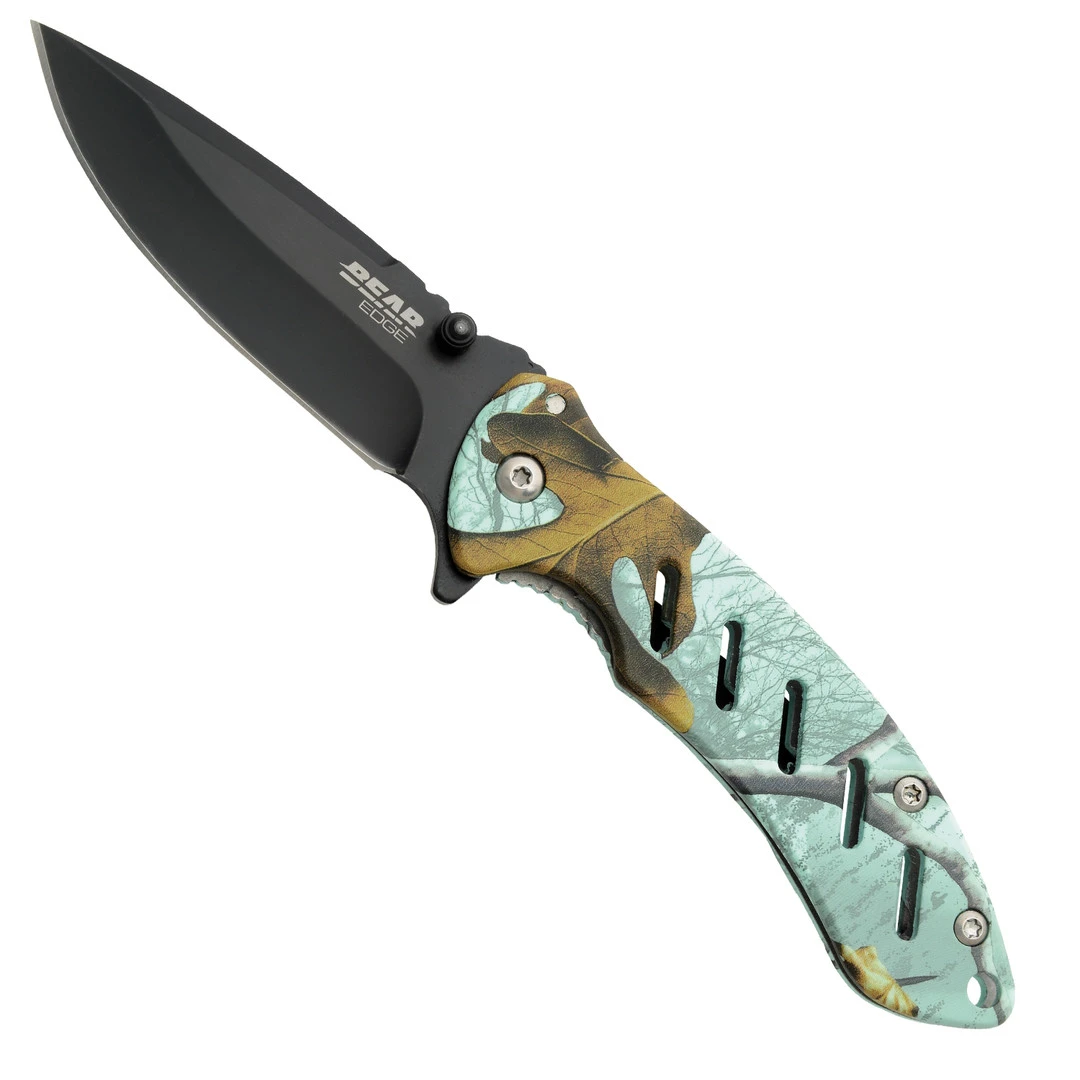 Bear Edge Realtree Xtra Teal Camo Brisk Frame Lock Folder, Black Blade 1 Bear Edge Realtree Xtra Teal Camo Brisk Frame Lock Folder, Black Blade