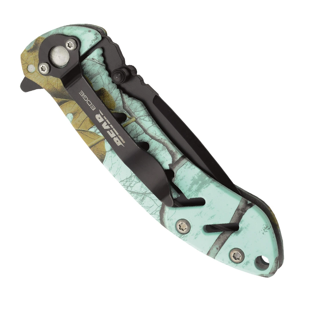 Bear Edge Realtree Xtra Teal Camo Brisk Frame Lock Folder, Black Blade 2 Bear Edge Realtree Xtra Teal Camo Brisk Frame Lock Folder, Black Blade - Image 2