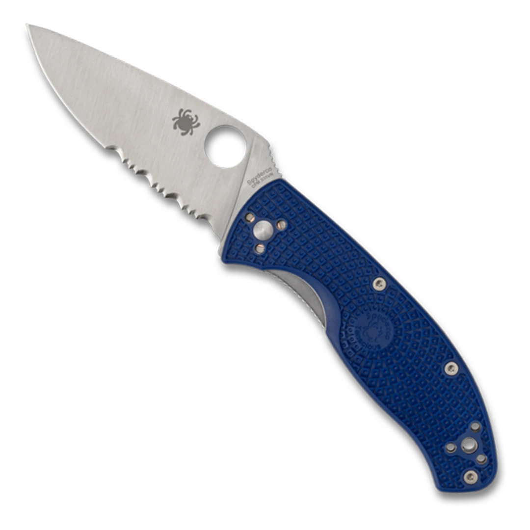 Spyderco Tenacious Lightweight Blue FRN Folding Knife 1 Spyderco Tenacious Lightweight Blue FRN Folding Knife