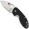 Spyderco Insistent Folder Knife, Satin Combo Blade