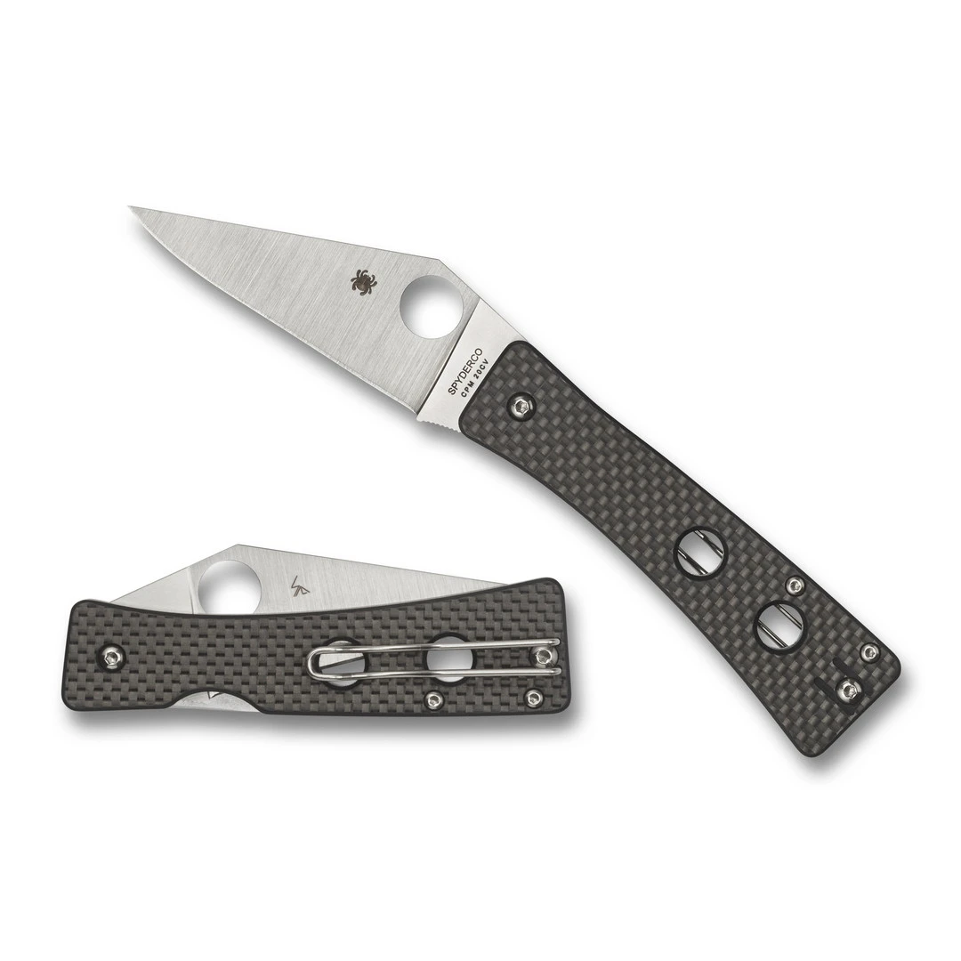 Spyderco Watu Carbon Fiber Folder Knife, CPM-20CV Blade 2 Spyderco Watu Carbon Fiber Folder Knife, CPM-20CV Blade - Image 2