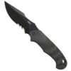 CRKT P.S.D. Spring Assist Carbon Fiber Knife, Black Combo Blade