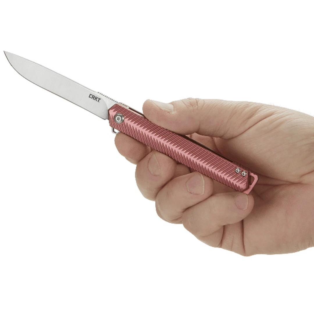 CRKT Ken Onion Maroon Stylus Assist Knife, Satin Blade 3 CRKT Ken Onion Maroon Stylus Assist Knife, Satin Blade - Image 3