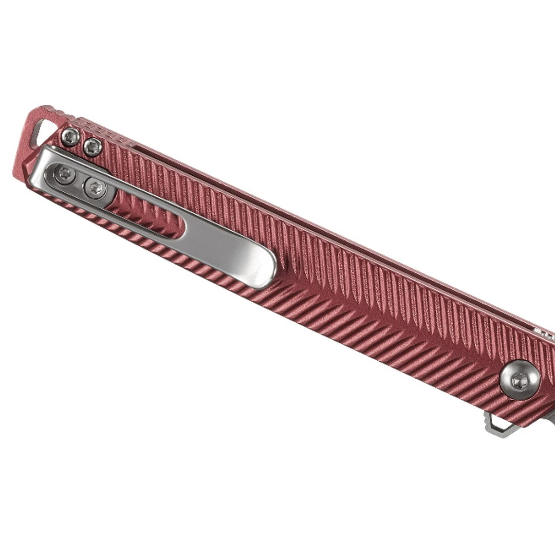 CRKT Ken Onion Maroon Stylus Assist Knife, Satin Blade 4 CRKT Ken Onion Maroon Stylus Assist Knife, Satin Blade - Image 4