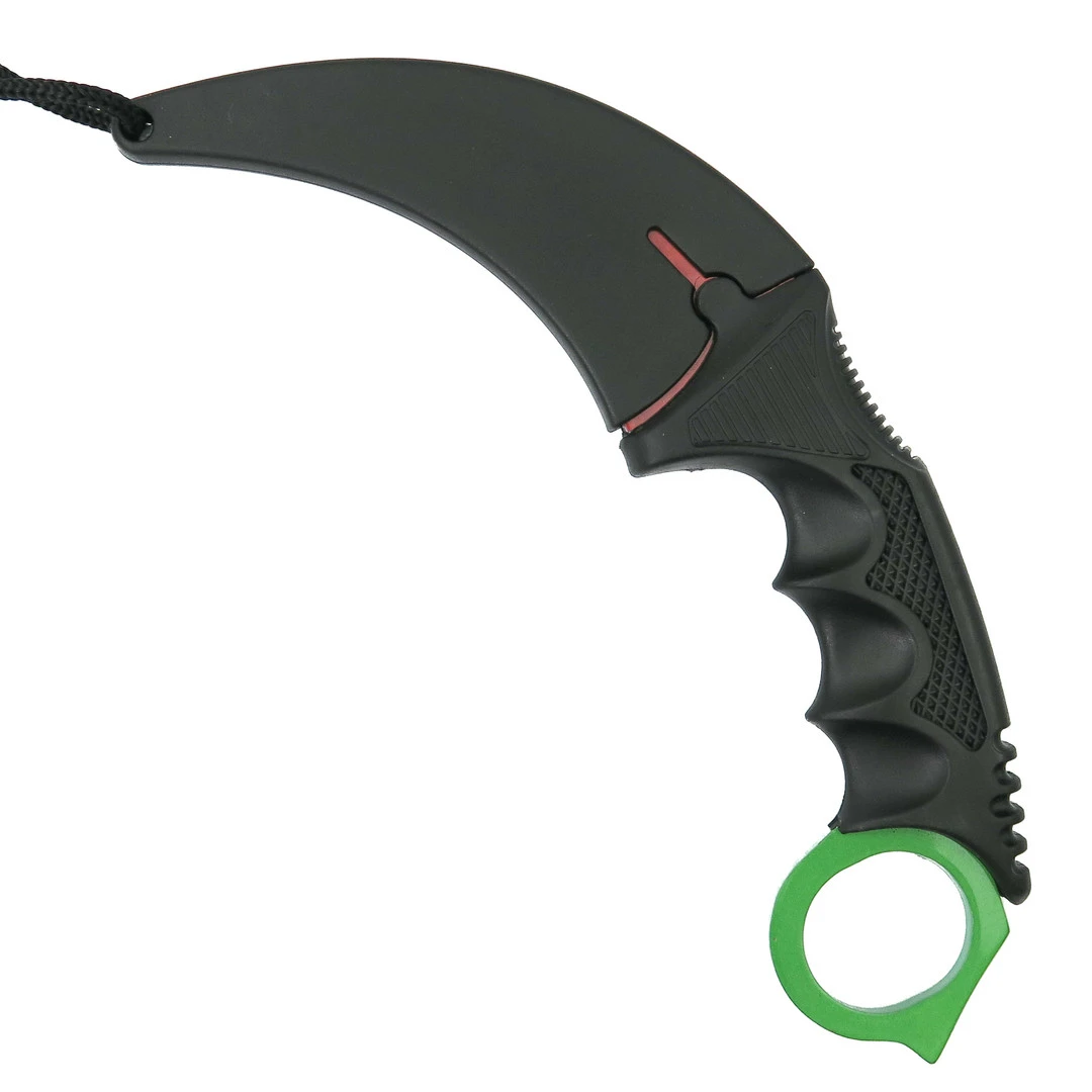 The Archimedes Claw Karambit, Green, Red And White Blade 2 The Archimedes Claw Karambit, Green, Red And White Blade - Image 2