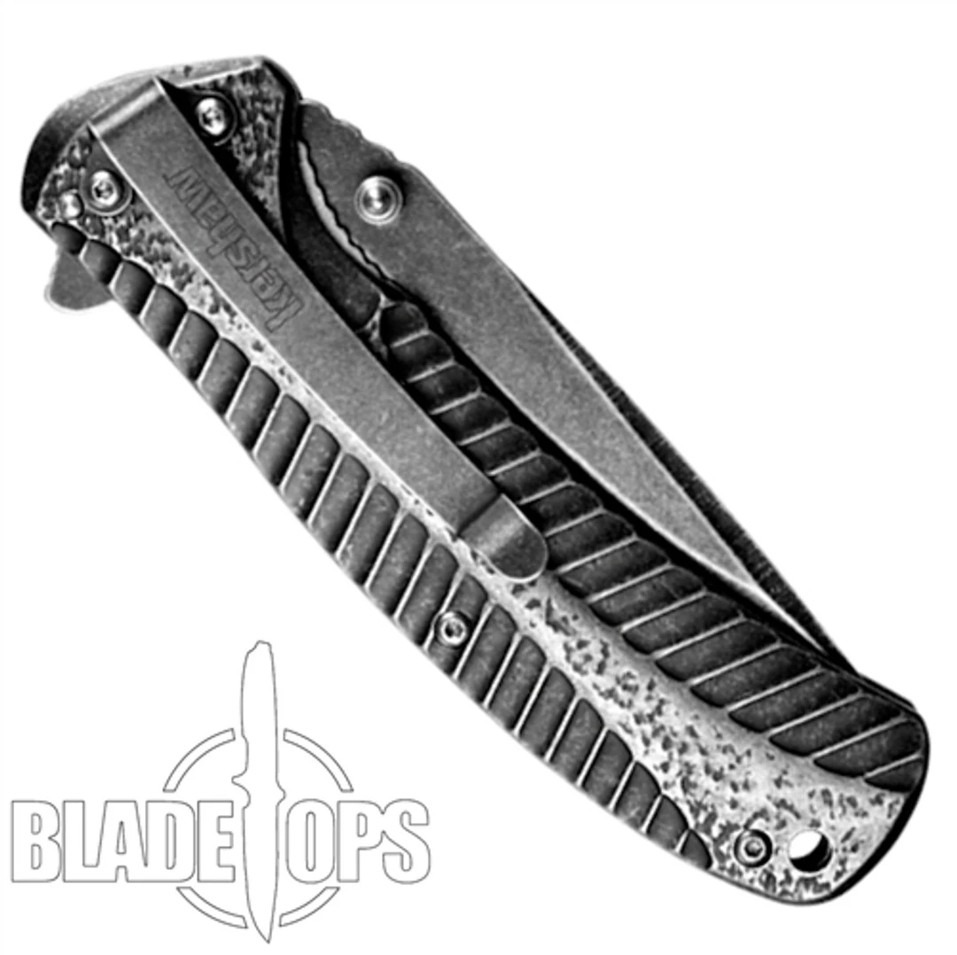 Kershaw Starter Assist Knife, BlackWash Plain Blade, 1301BW 4 Kershaw Starter Assist Knife, BlackWash Plain Blade, 1301BW - Image 4