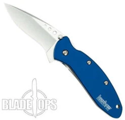 Kershaw Navy Blue Scallion Assist Knife, Plain Blade, 1620NB 5 Kershaw Navy Blue Scallion Assist Knife, Plain Blade, 1620NB -Kershaw Sales KS1620NB 4 22838.1533221924