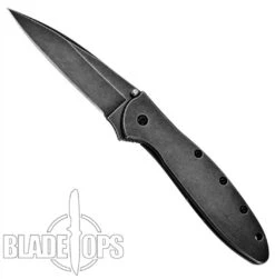 Kershaw BlackWash Leek Spring Assist Knife,1660BLKW 7 Kershaw BlackWash Leek Spring Assist Knife,1660BLKW -Kershaw Sales KS1660BLKW 5 81962.1533221846