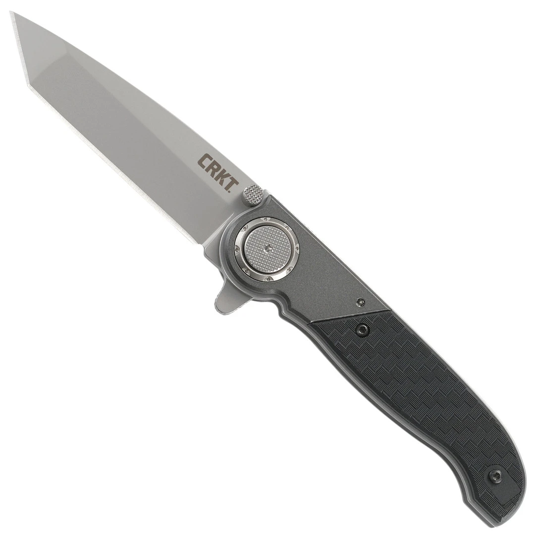CRKT M40-02 Tanto Deadbolt Lock Flipper Knife, Bead Blast Blade 1 CRKT M40-02 Tanto Deadbolt Lock Flipper Knife, Bead Blast Blade