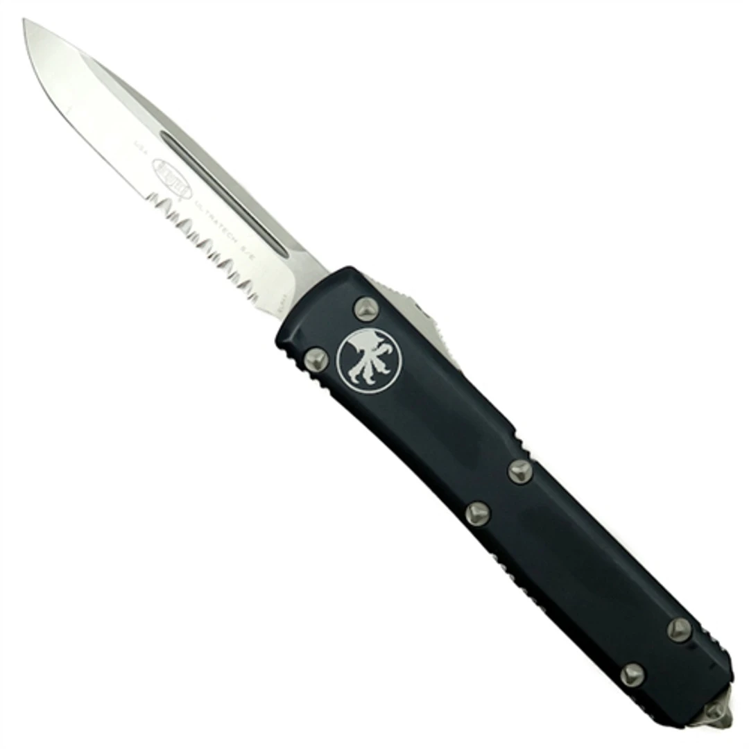 Microtech 121-5 Contoured Ultratech S/E OTF Auto Knife, Satin Combo Blade 1 Microtech 121-5 Contoured Ultratech S/E OTF Auto Knife, Satin Combo Blade