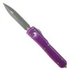 Microtech Distressed Violet Ultratech OTF Auto Knife, Apocalyptic Blade
