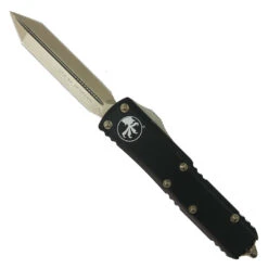 Microtech UTX-85 Spartan OTF Auto Knife, Bronze Double Tanto Blade