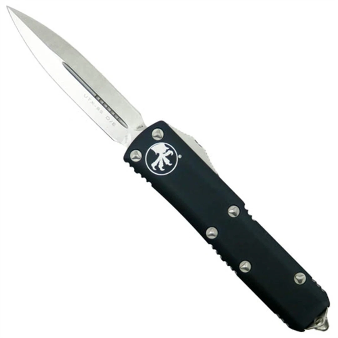 Microtech 232-10 Contoured UTX-85 D/E OTF Auto Knife, Stonewash Blade 1 Microtech 232-10 Contoured UTX-85 D/E OTF Auto Knife, Stonewash Blade