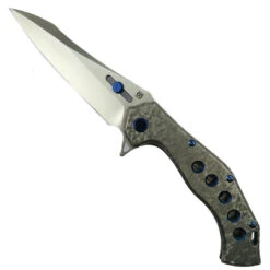 Olamic Cutlery Frosty Titanium Soloist Knife, Satin Agent Blade