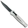 Piranha P-19ST Silver Rated-R OTF Auto Knife, 154CM Black Blade
