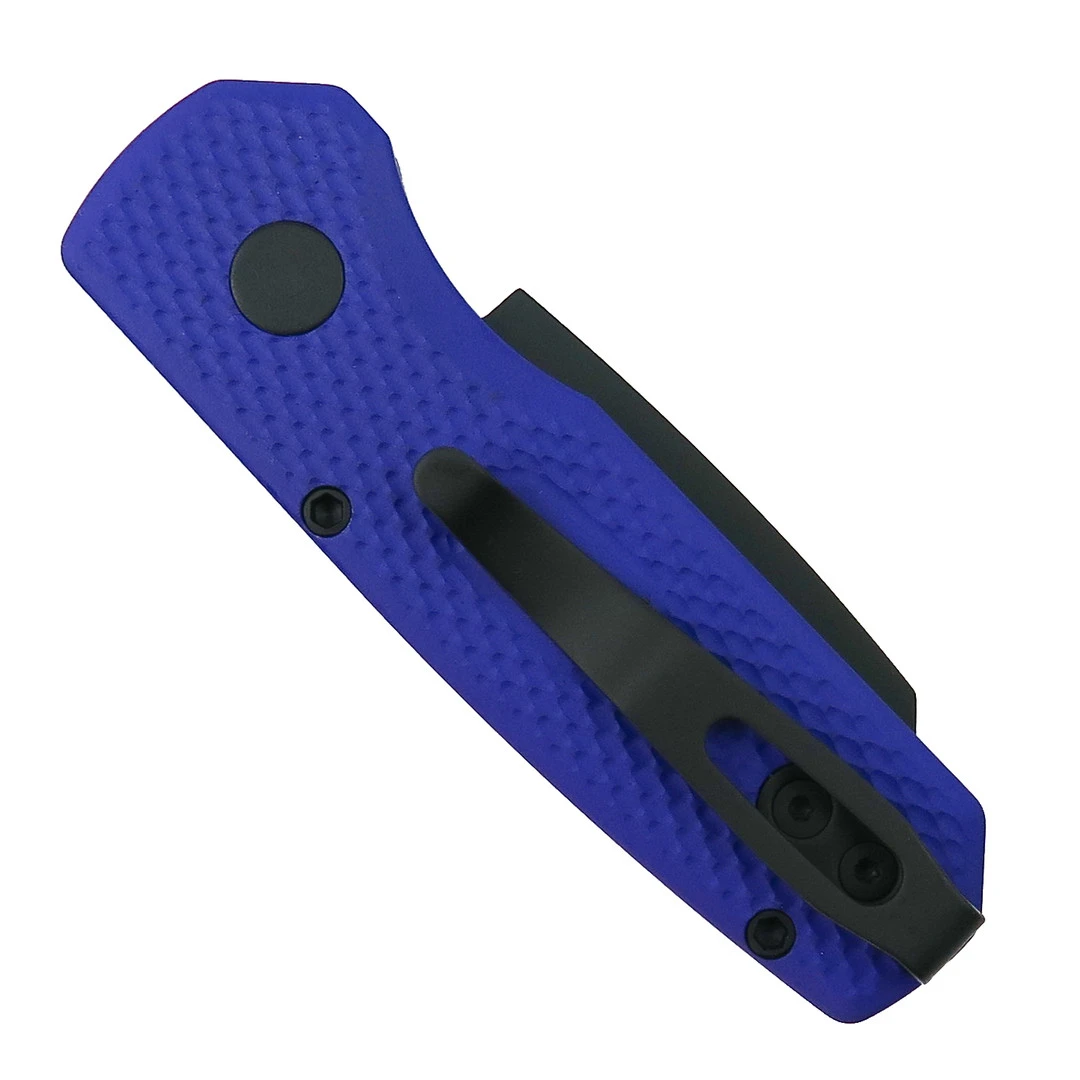 Pro-Tech Textured Purple Runt 5 Auto Knife, Reverse Tanto Black Magnacut Blade 2 Pro-Tech Textured Purple Runt 5 Auto Knife, Reverse Tanto Black Magnacut Blade - Image 2