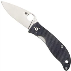 Spyderco C220GPGY Grey Polestar Folder Knife, CTS-BD1 Satin Blade