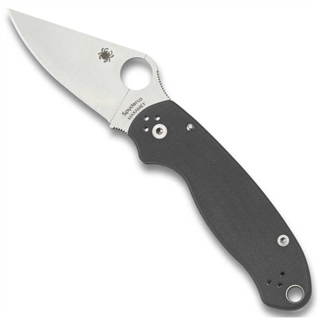 Spyderco C223GPDGY Dark Grey Para 3 Folder Knife, Maxamet Blade 1 Spyderco C223GPDGY Dark Grey Para 3 Folder Knife, Maxamet Blade