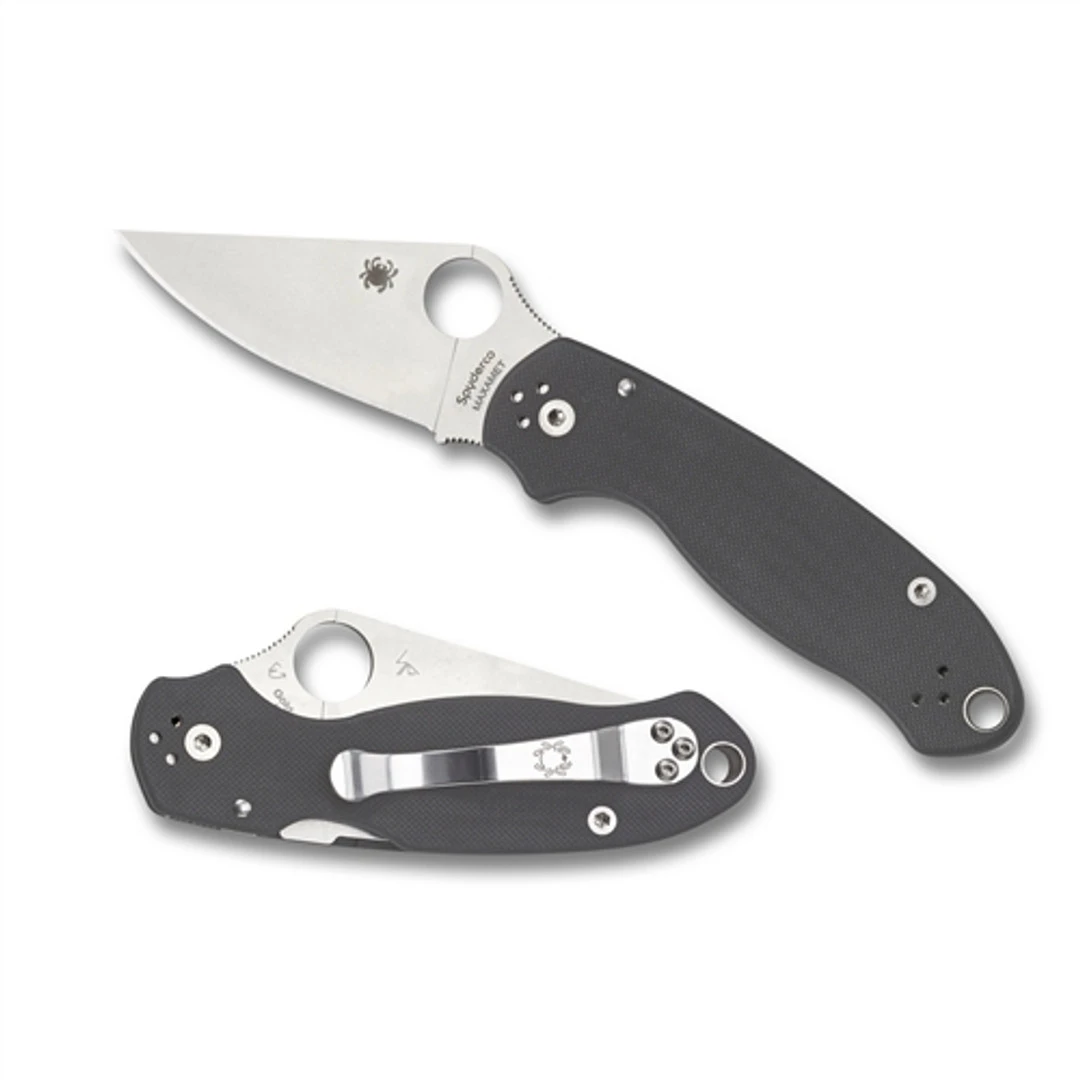 Spyderco C223GPDGY Dark Grey Para 3 Folder Knife, Maxamet Blade 2 Spyderco C223GPDGY Dark Grey Para 3 Folder Knife, Maxamet Blade - Image 2