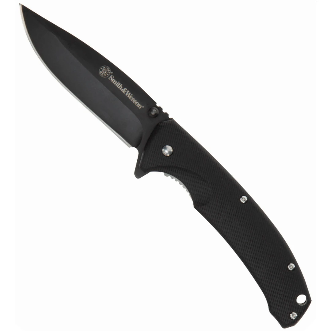 Smith & Wesson Velocite Flipper Assist Knife, Black Blade 1 Smith & Wesson Velocite Flipper Assist Knife, Black Blade
