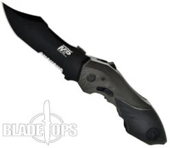 Smith & Wesson Grey MAGIC Spring Assist Clip Point, Black, P/S, SWMP5LS -Kershaw Sales SWMP5LS 4 42946.1533222209