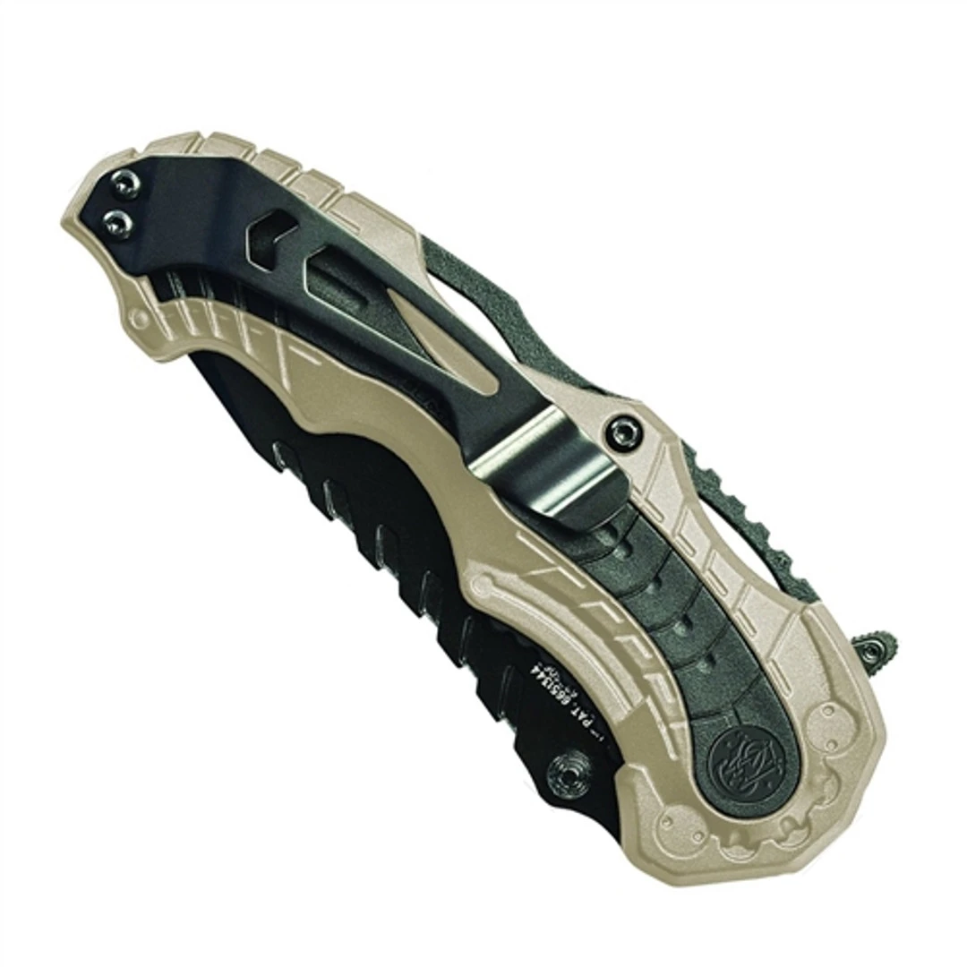 Smith & Wesson Champagne MAGIC SWMP6CN Spring Assist Knife, Black Plain Blade 2 Smith & Wesson Champagne MAGIC SWMP6CN Spring Assist Knife, Black Plain Blade - Image 2