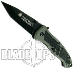 Smith & Wesson Special Ops Medium Assisted Knife, Tanto Plain Blade, Green Handle -Kershaw Sales SWSPECM 4 59716.1533221909