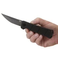 CRKT Inazuma No Ken Assisted Deadbolt Flipper Knife, Black Stonewash D2 Blade -Kershaw Sales cr2908a 81986.1641655481