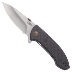 Best Seller 18 CRKT Avant Carbon Fiber Flipper Knife, Satin Blade