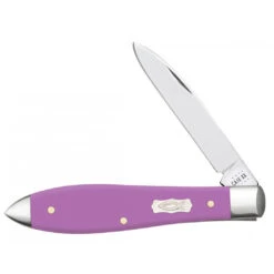 Case Lilac Synthetic Smooth Tear Drop Knife